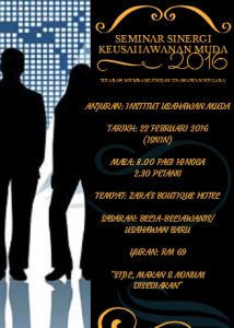 SEMINAR SINERGI KEUSAHAWANAN 2016 SEMINAR DAN BENGKEL